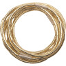 Резинки для волос золотистые, midi (10 шт) DEWAL RE042